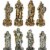 Bronze and Silver Finish Greek / Roman Gods Pantheon Chessmen Set Chess Pieces Perspective: right