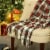 Glitzhome 50 x 60 Inches Acrylic Woven Throw Blanket, Red & Black Plaid Perspective: right