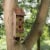 Glitzhome Hanging Two-Tiered Distressed Wooden Birdhouse Perspective: right