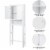 Glitzhome Waterproof Bathroom Cabinet Space Saver, Free Standing Over The Toilet Storage Perspective: right