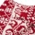 Glitzhome Knitted Snowflake Polyester Throw Blanket - Red/White Perspective: right