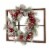 Glitzhome Wooden Window Frame & Flocked Pinecone & Ornament Wreath Perspective: right