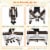 Costway Coffee Baby Crib Playpen Playard Pack Travel Infant Bassinet Bed Foldable Perspective: right