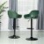 Glitzhome Set of Two Mid-Back Bar Stool with Adjustable Heigh Swivel Industrial Pub Barstools Perspective: right