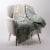 Glitzhome 50 x 60 Inches Throw Blanket Woven Acrylic Striped Jacquard Perspective: right