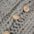 Glitzhome Handmade Acrylic Cable Knit Pillow Cover - Gray Perspective: right