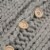 Glitzhome Handmade Acrylic Cable Knit Pillow Cover - Gray Perspective: right