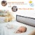 Gymax 59’’ Breathable Baby Children Toddlers Bed Rail Guard Safety Swing Down Gray Perspective: right