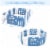 Hivvago 16-Panel Foldable Baby Playpen Kids Activity Centre-Blue Perspective: right