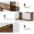 Hivvago 6 Tier S-Shaped Bookshelf Storage Display Bookcase Decor Z-Shelf -Coffee Perspective: right