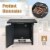 Hivvago 50 000 BTU 32 Inch Square Propane Gas Fire Pit Table Perspective: right