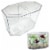 1 Dual Betta Hex Kit Tank Pet Aquatic Fishes Aquarium Habitat Office Home Decor Perspective: right