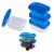 3 X Food Storage Container Freezer Microwave Dishwasher Safe Lids Lunch BPA FREE Perspective: right