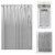 Shower Curtain Liner Heavy Duty Magnetic Mildew Resistant Vinyl Waterproof Gray Perspective: right