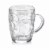 2 Pc Glass Beer Mug Pilsner Glass Cups Clear Coffee Tea Hot Cold Beverage 8.6Oz Perspective: right