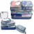 4 Pc Travelon Soft Packing Organizer Toiletry Makeup Cosmetic Bag Zipper Holder Perspective: right