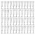 48 Pc Disposable Champagne Flutes Wine Mimosa Glasses Cups Brunch Party 4.7oz Perspective: right