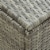 vidaXL Patio Storage Box Poly Rattan 70.9 x35.4 x27.6 Gray Perspective: right