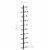 vidaXL Wall-mounted Wine Rack for 10 Bottles Black Metal Perspective: right