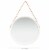 vidaXL Wall Mirror with Strap 23.6 White Perspective: right