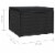 Vidaxl Garden Footstool With Cushion Black Poly Rattan Perspective: right