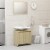 vidaXL 3 Piece Bathroom Furniture Set Sonoma Oak Engineered Wood Perspective: right