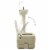 vidaXL Portable Camping Toilet 2.6+2.6 gal and Handwash Stand 5.3 gal Set Gray Perspective: right