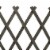 vidaXL Garden Trellis Fence Gray 47.2 x23.6 Solid Firwood Perspective: right