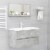 vidaXL Bathroom Mirror Concrete Gray 31.5 x4.1 x14.6  Engineered Wood Perspective: right