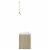 vidaXL Bathroom Furniture Set White and Sonoma Oak Engineered Wood Perspective: right