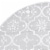 vidaXL Luxury Christmas Tree Skirt with Sock White 3 ft Fabric Perspective: right