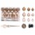 vidaXL Artificial Christmas Tree with LEDs&Ball Set Black 70.9  PVC Perspective: right