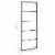 vidaXL Towel Rack Black 17.7 x3.9 x45.3 Steel Perspective: right