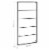 vidaXL Towel Rack Black 23.6 x3.9 x45.7 Steel Perspective: right