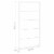 vidaXL Towel Rack White 23.6 x3.9 x45.7  Steel Perspective: right