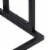vidaXL Freestanding Towel Rack Black 18.9 x9.4 x30.9 Iron Perspective: right