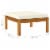 Vidaxl Footrest With Cream White Cushion Solid Acacia Wood Perspective: right