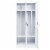 vidaXL Wardrobe White 31.5 x19.7 x70.9 Steel Perspective: right