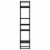 Vidaxl 4-Tier Book Cabinet Black 15.7 X11.8 X55.1  Chipboard Perspective: right
