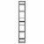 Vidaxl 6-Tier Book Cabinet Concrete Gray 15.7 X11.8 X82.7 Chipboard Perspective: right