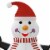 vidaXL Inflatable Snowman with LEDs 12 ft Perspective: right