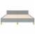 vidaXL Bed Frame with Headboard Light Gray 53.9 x74.8  Full Fabric Perspective: right
