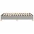 vidaXL Box Spring Bed Frame Light Gray 53.9 x74.8 Full Fabric Perspective: right