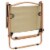 vidaXL Camping Chairs 2 pcs Beige 21.3 x16.9 x23.2 Oxford Fabric Perspective: right