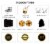 flybold Whiskey Set: Glasses, Stones, 8 Steel Cubes & Gift Packing Perspective: right
