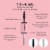 MCoBeauty Double Ended Fibrelash Mascara Clump-Free Long-Wearing Formula - Black Perspective: right