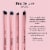 MCoBeauty Pro Deluxe Makeup Eye Brush Set of 2 with 4 Different Eyeshadow Brush Heads Perspective: right