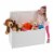 Melissa & Doug® Wooden Toy Chest - White Perspective: top