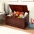 Melissa & Doug® Wooden Toy Chest - Espresso Perspective: top