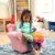 Melissa & Doug® Faux Leather Child's Crown Armchair - Pink Perspective: top